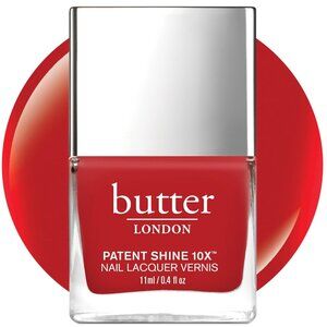 butter LONDON Patent Shine 10X Nail Lacquer, Gel-Like Finish(Red color)
